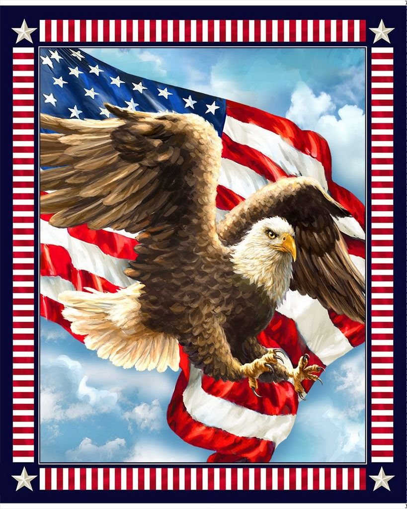 Let Freedom Ring Fabric Panel
