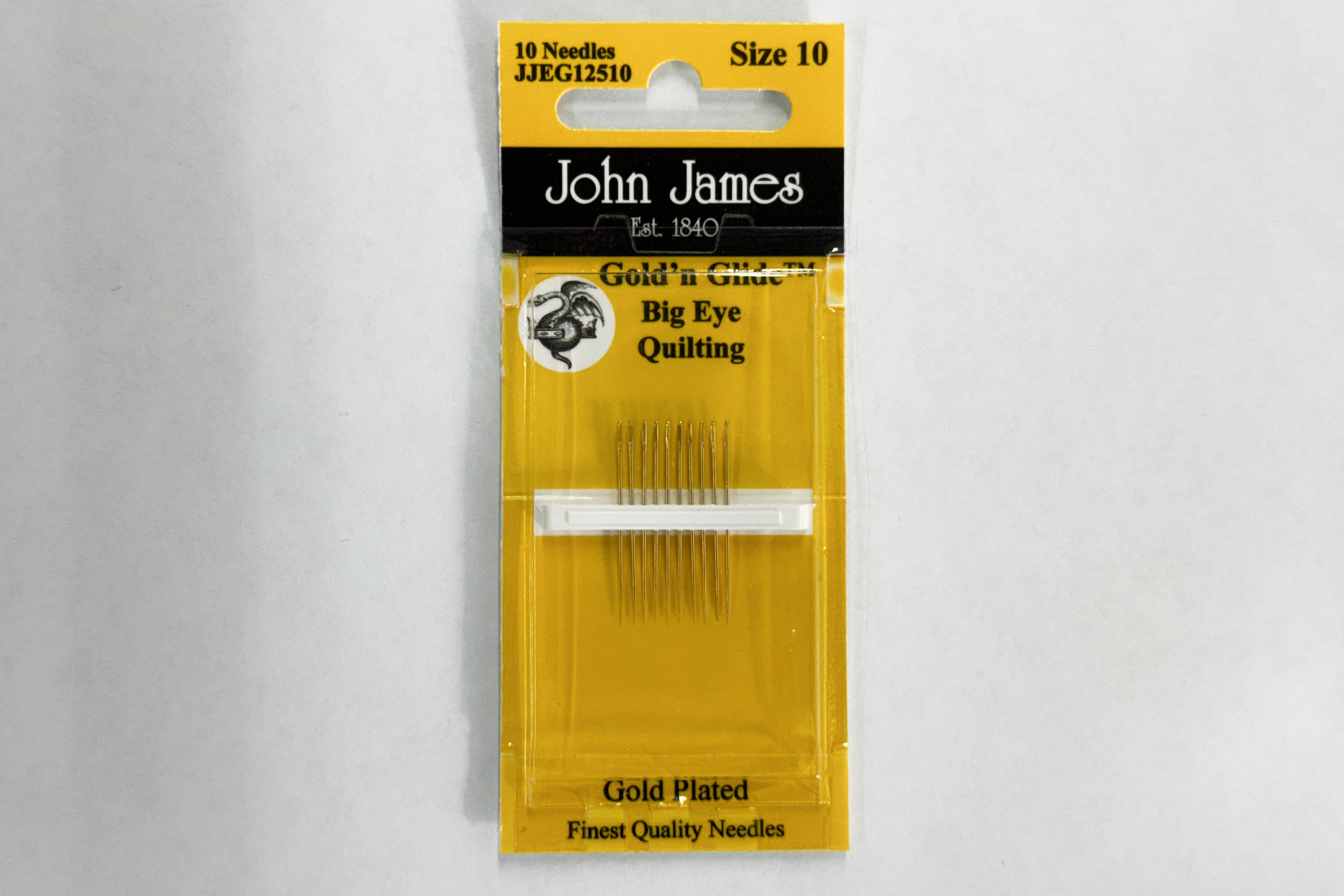 John James Needles - Gold`n Glide Quilting Big Eye Needles