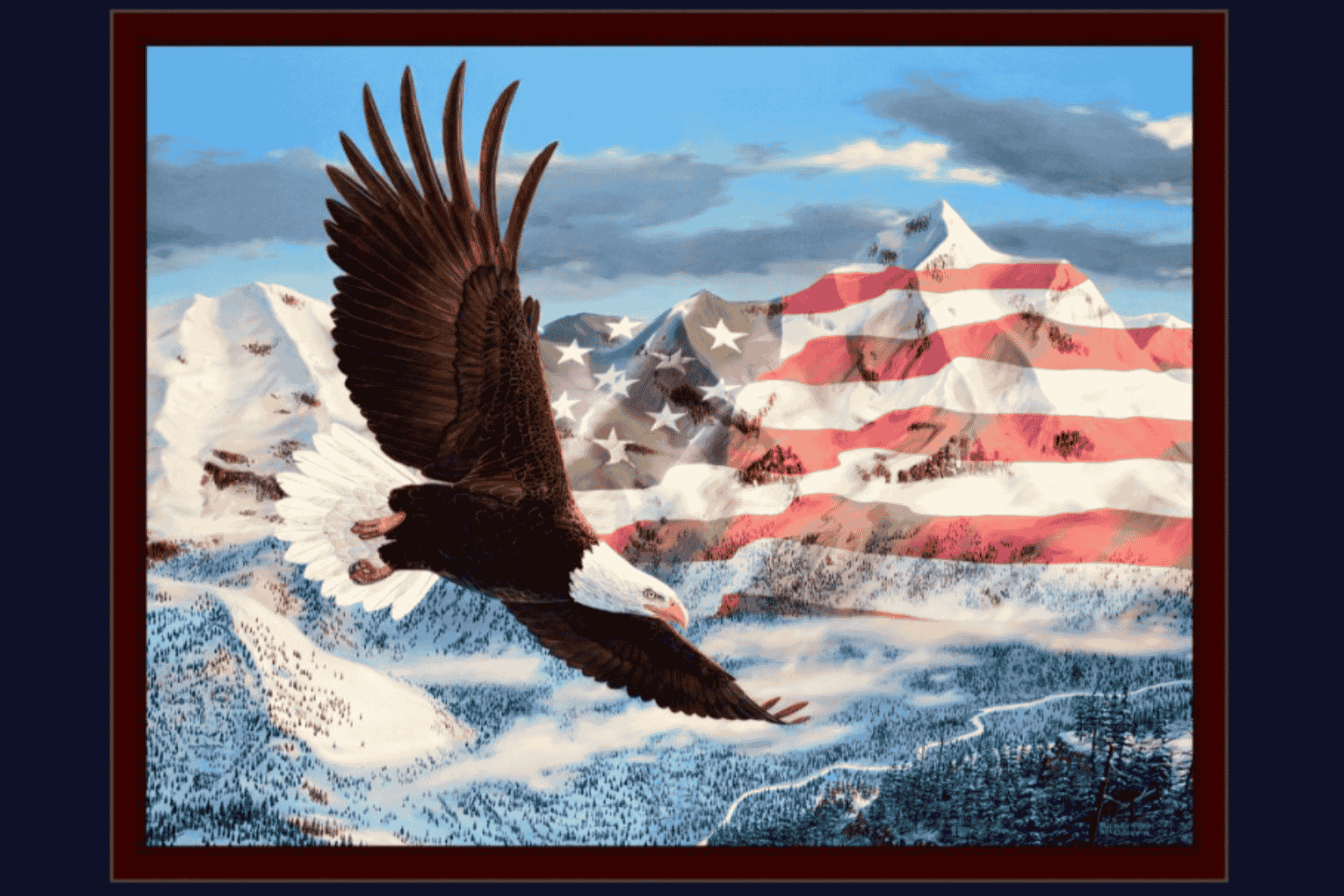 Height of the Freedom Flag